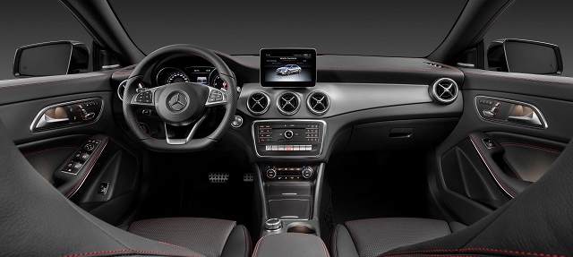 Mercedes-Benz CLA 200 d 4MATIC Coupé (C117) 2016. Jupiterrot, Interieur Leder schwarz. Kraftstoffverbrauch (l/100 km) innerorts/außerorts/kombiniert: 5,5/4,0/4,6 CO2-Emissionen kombiniert: 119 g/km ; Mercedes-Benz CLA 200 d 4MATIC Coupé (C117) 2016. Jupiter red, interior: black leather. Fuel consumption (l/100 km) urban/ex urban/combined: 5.5/4.0/4.6 combined CO2 emissions: 119 g/km;