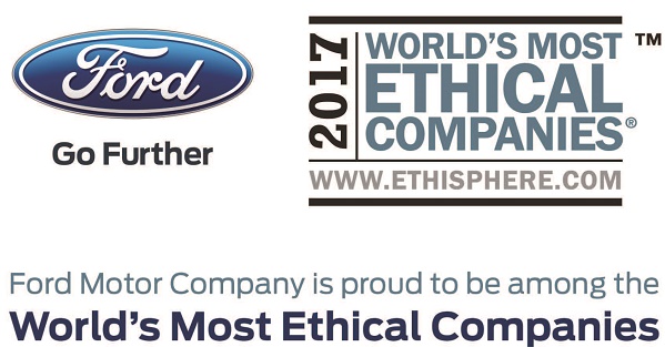 Ford one of World's Most Ethical Companies